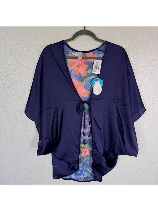 Wet Other - Wet Swimwear Womens Medium Large Floral Cover Up Kimono Boho Resort Cruise NEW